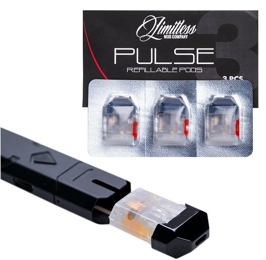 Wholesale Vape Pods Limitless Ply Rock Pulse Replacement Pods (3 Pack