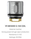 Smok TFV9 Meshed Coils - 5 Pack - WholesaleVapor.com