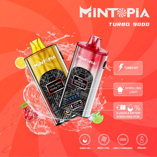 Mintopia Turbo 9000 Disposables 5% WholesaleVapor.com Mintopia Turbo 9000 Disposables 5% WholesaleVapor.com