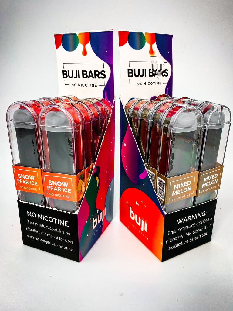 Buji Bars Slim 10 Pack - Flavored Disposable Vape Ecig #1 Top Selling WholesaleVapor.com Buji Bars Slim 10 Pack - Flavored Disposable Vape Ecig #1 Top Selling WholesaleVapor.com