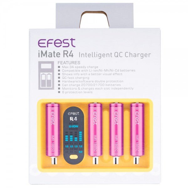 Efest iMate R4 Intelligent QC Charger - WholesaleVapor.com
