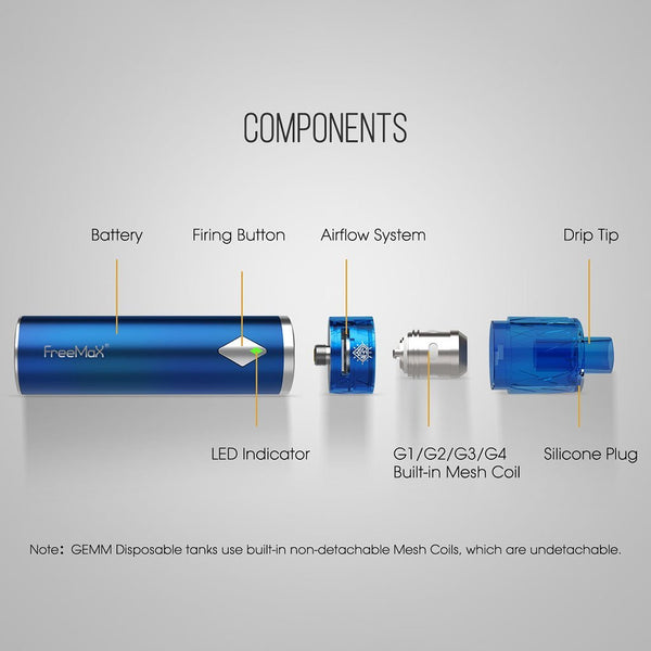 FreeMax GEMM 80W Pen Kit - WholesaleVapor.com