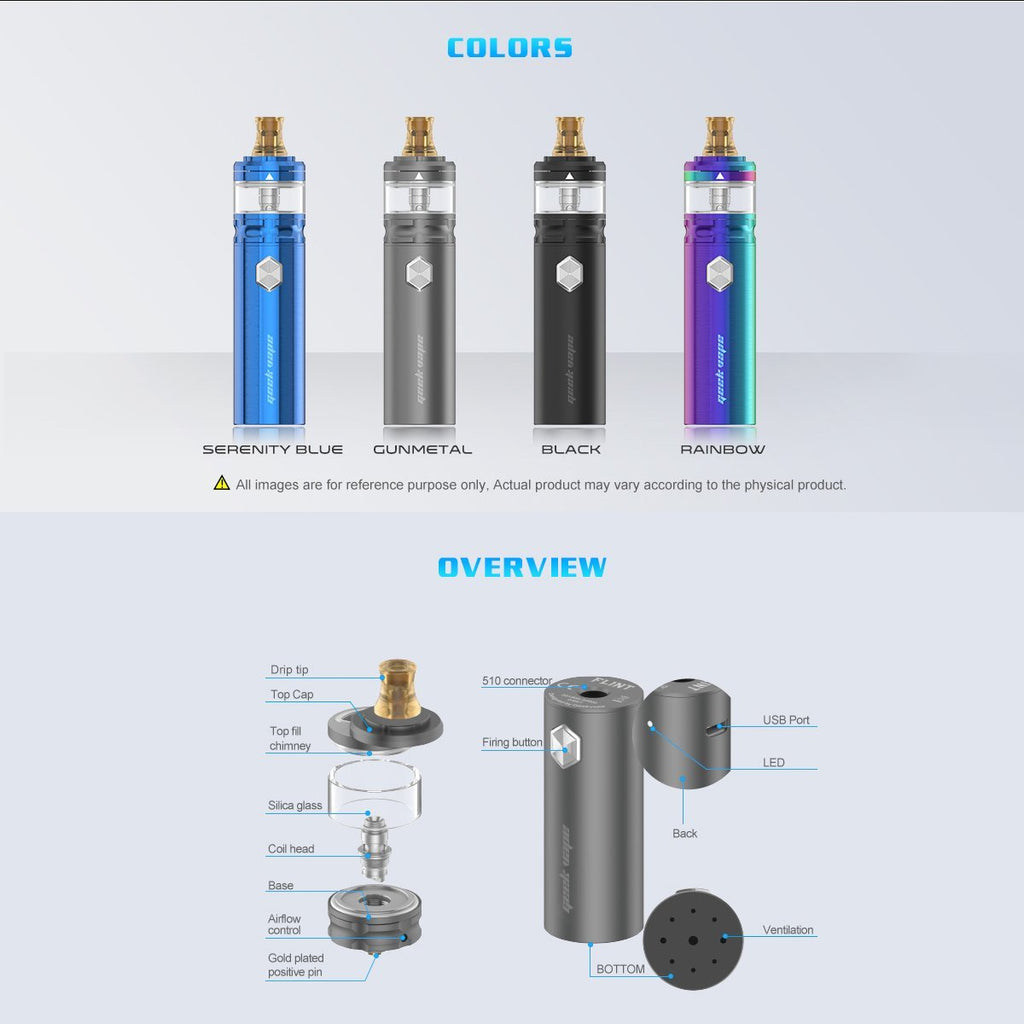Wholesale Geek Vape - Geek Vape Flint Starter Kit WholesaleVapor.com Wholesale Geek Vape - Geek Vape Flint Starter Kit WholesaleVapor.com