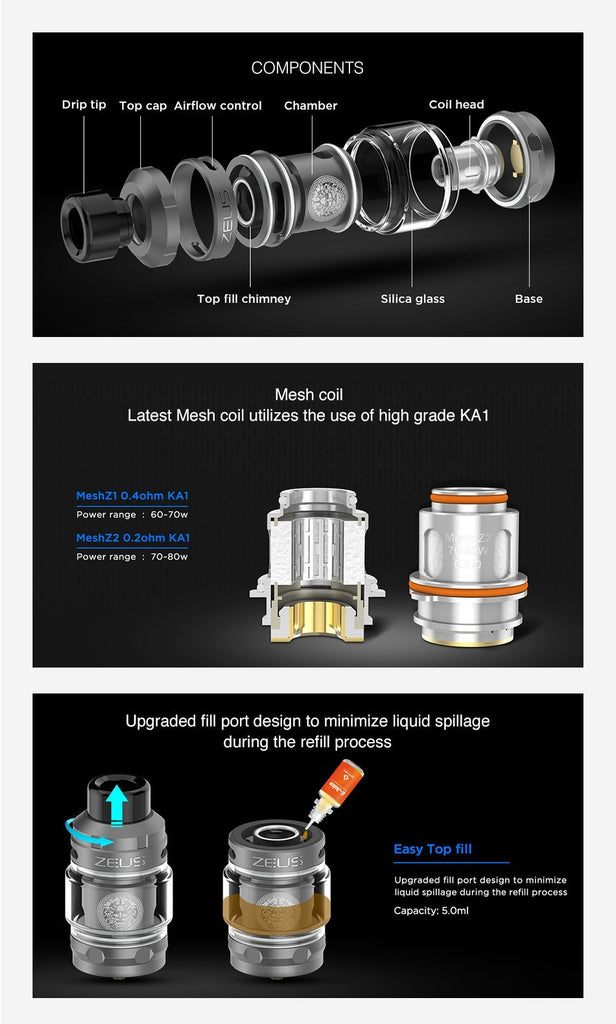 Wholesale Geek Vape Zeus Tanks - Geek Vape Zeus Subohm Tank WholesaleVapor.com Wholesale Geek Vape Zeus Tanks - Geek Vape Zeus Subohm Tank WholesaleVapor.com