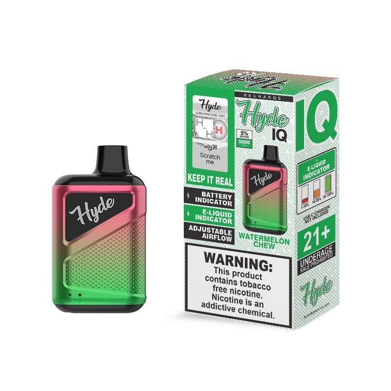Hyde IQ Recharge - 5000 Puff Disposables WholesaleVapor.com Hyde IQ Recharge - 5000 Puff Disposables WholesaleVapor.com