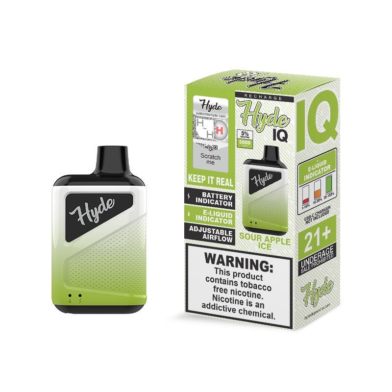 Hyde IQ Recharge - 5000 Puff Disposables WholesaleVapor.com Hyde IQ Recharge - 5000 Puff Disposables WholesaleVapor.com
