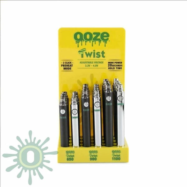 Ooze 510 Twist Battery Display - 24ct - WholesaleVapor.com