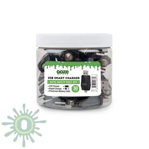 Ooze 510 USB Chargers - 30 Pack Jar - WholesaleVapor.com