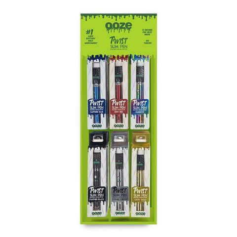 OOze Twist Slim Pen Display 48ct - WholesaleVapor.com