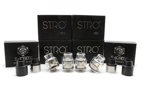 Sacred Mods Stro OG Mini RDA w/ Trinity Glass Cap Kit - WholesaleVapor.com