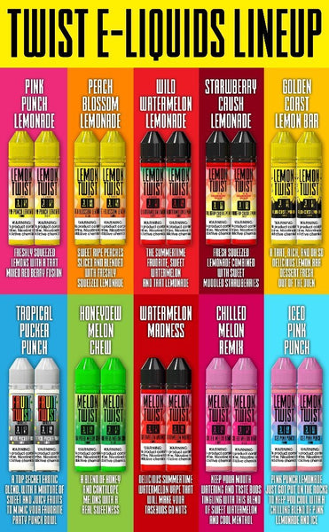 Twist Eliquid 120ml - (Twist-Honey Twist-Cookie Twist) New Flavors - WholesaleVapor.com