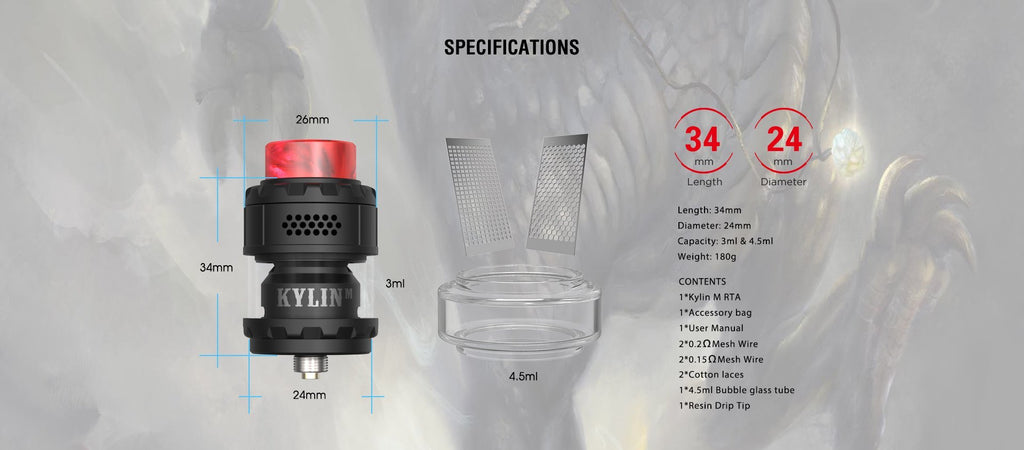Vandy Vape KYLIN M RTA WholesaleVapor.com Vandy Vape KYLIN M RTA WholesaleVapor.com