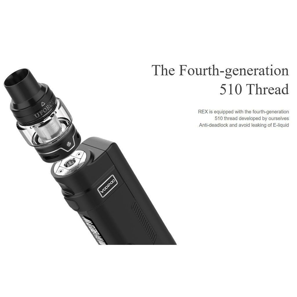 Wholesale Voopoo - VooPoo REX Kit 80W with UFORCE Tank WholesaleVapor.com Wholesale Voopoo - VooPoo REX Kit 80W with UFORCE Tank WholesaleVapor.com