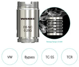 Wismec Orma DS NC 0.25ohm Coils (5 Pack) - WholesaleVapor.com