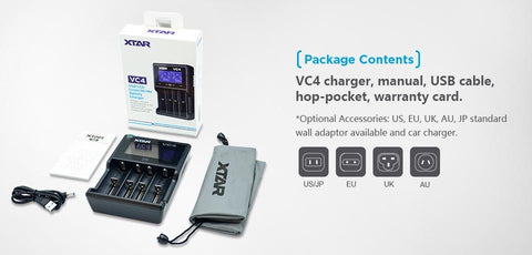 XTAR VC4 Charger - WholesaleVapor.com